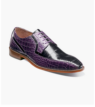 Load image into Gallery viewer, Stacy Adams Mens Purple Bike Toe Oxford Dress Shoe OS25788-540