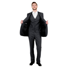 Load image into Gallery viewer, Men's Modern-Fit 3pc Pinstripe Suit, Notch Lapel