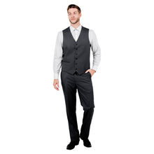 Load image into Gallery viewer, Men's Modern-Fit 3pc Pinstripe Suit, Notch Lapel