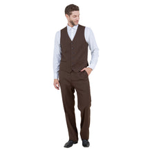 Load image into Gallery viewer, Men's Modern-Fit 3pc Pinstripe Suit, Notch Lapel