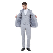 Load image into Gallery viewer, Men's Slim-Fit 3pc Suit, Notch Lapel