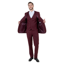 Load image into Gallery viewer, Men's Slim-Fit 3pc Suit, Notch Lapel