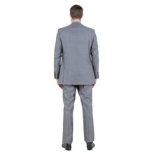 Load image into Gallery viewer, Gray Solid Shiny Sharkskin 3-PC Regular Modern Fit Suits