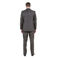 Load image into Gallery viewer, Brown Solid Shiny Sharkskin 3-PC Regular Modern Fit Suits