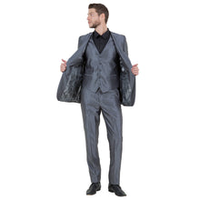 Load image into Gallery viewer, Men's Sharskin Slim-Fit 3-Piece Suit