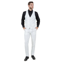 Load image into Gallery viewer, Ivory Men's Sharskin Slim-Fit 3-Piece Suit