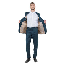 Load image into Gallery viewer, Mid. Navy Solid 2-PC Slim Fit Performance Stretch Suits