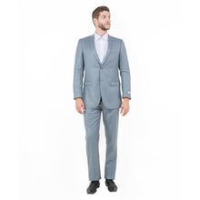 Load image into Gallery viewer, Shark Grey Men's 2pc Sharkskin Suit Slim-Fit