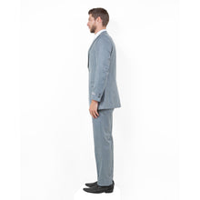 Load image into Gallery viewer, Shark Grey Men's 2pc Sharkskin Suit Slim-Fit