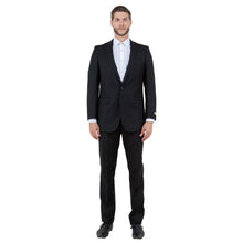 Load image into Gallery viewer, Black Solid 2-PC Slim Fit Performance Stretch Suits