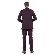 Load image into Gallery viewer, Plum Men's 2pc Suit Slim-Fit w/ Pick Stitch