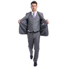 Load image into Gallery viewer, Men's 3pc Solid Suit, Notch Lapel