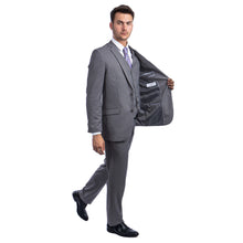 Load image into Gallery viewer, Men's 3pc Solid Suit, Notch Lapel