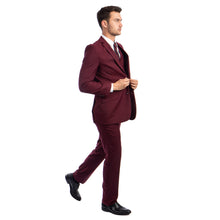Load image into Gallery viewer, Men's 3pc Solid Suit, Notch Lapel
