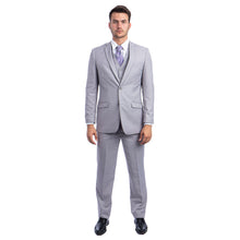 Load image into Gallery viewer, Men's 3pc Solid Suit, Notch Lapel