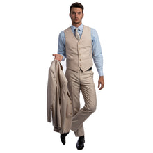 Load image into Gallery viewer, Men's 3pc Solid Suit, Notch Lapel