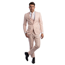 Load image into Gallery viewer, Blush Men's Ultra Slim-Fit 3pc Suit w/ Expandable Waistband