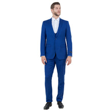 Load image into Gallery viewer, Indigo Men's Ultra Slim-Fit 3pc Suit w/ Expandable Waistband