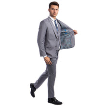 Load image into Gallery viewer, Men's Skinny-Fit Solid 3pc Suit