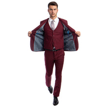 Load image into Gallery viewer, Men's Skinny-Fit Solid 3pc Suit