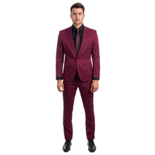 Load image into Gallery viewer, Men's Skinny-Fit 2pc Suit w/ Peak Lapel