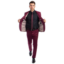 Load image into Gallery viewer, Men's Skinny-Fit 2pc Suit w/ Peak Lapel
