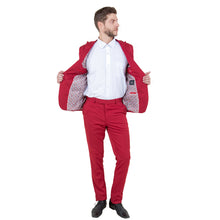Load image into Gallery viewer, Men's Skinny-Fit 2pc Suit w/ Peak Lapel