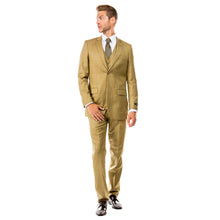Load image into Gallery viewer, Men's Hybrid-Fit 3pc Sharkskin Suit w/ Expandable Waistband