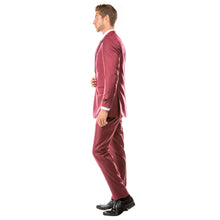 Load image into Gallery viewer, Men's Hybrid-Fit 3pc Sharkskin Suit w/ Expandable Waistband
