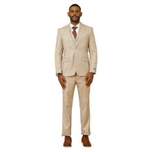 Load image into Gallery viewer, Men's Hybrid-Fit 3pc Tweed Suit w/ Expandable Waistband