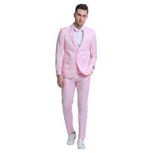 Load image into Gallery viewer, Men's Skinny Fit 2pc Linen Suit