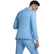 Load image into Gallery viewer, Men's Skinny Fit 2pc Linen Suit