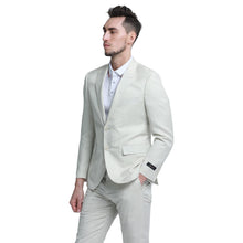 Load image into Gallery viewer, Men's Skinny Fit 2pc Linen Suit