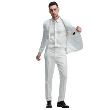 Load image into Gallery viewer, Men's Skinny Fit 2pc Linen Suit