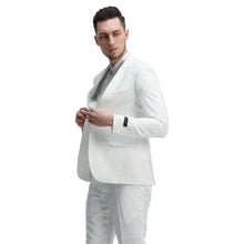 Load image into Gallery viewer, Men's Skinny Fit 2pc Linen Suit
