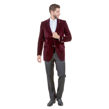Load image into Gallery viewer, Men's Modern Fit Velvet Blazer Only