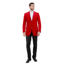 Load image into Gallery viewer, Men's Modern Fit Velvet Blazer Only