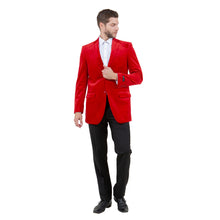 Load image into Gallery viewer, Men's Modern Fit Velvet Blazer Only