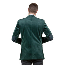 Load image into Gallery viewer, Men's Modern Fit Velvet Blazer w/ Elbow Patch