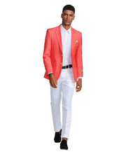Load image into Gallery viewer, Solid Linen Look Notch Lapel Blazer Jacket