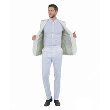 Load image into Gallery viewer, Mens Slim-Fit Solid Paisley Blazer Only w/ Shawl Collar