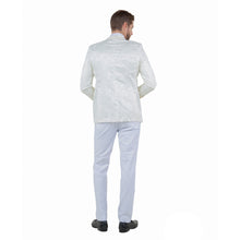 Load image into Gallery viewer, Mens Slim-Fit Solid Paisley Blazer Only w/ Shawl Collar