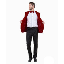 Load image into Gallery viewer, Mens Slim-Fit Solid Paisley Blazer Only w/ Shawl Collar