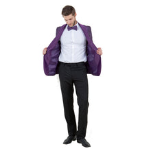 Load image into Gallery viewer, Mens Slim-Fit Solid Paisley Blazer Only w/ Shawl Collar