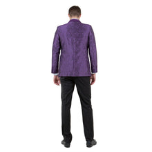 Load image into Gallery viewer, Mens Slim-Fit Solid Paisley Blazer Only w/ Shawl Collar