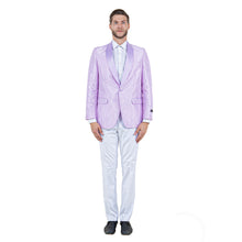 Load image into Gallery viewer, Mens Slim-Fit Solid Paisley Blazer Only w/ Shawl Collar