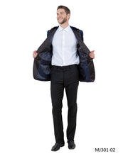 Load image into Gallery viewer, Men's Modern Fit Sport Coat w/ Satin Peak Lapel