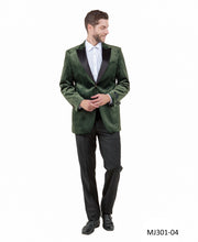 Load image into Gallery viewer, Men's Modern Fit Sport Coat w/ Satin Peak Lapel