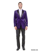 Load image into Gallery viewer, Men's Modern Fit Sport Coat w/ Satin Peak Lapel