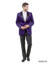 Load image into Gallery viewer, Men's Modern Fit Sport Coat w/ Satin Peak Lapel